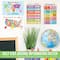 Hadley Designs 11" x 17" Colorful Preschool Educational Laminated Posters for Toddlers Set
